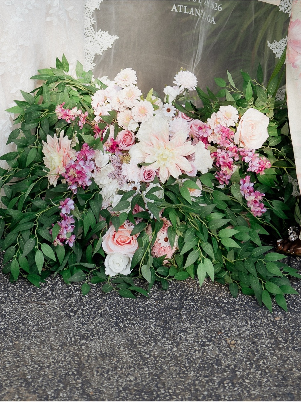 Faux flower meadow/flower arrangement